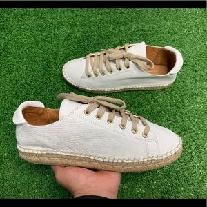 Maypol Solo Bufalo White Casual Leather Lace Ups